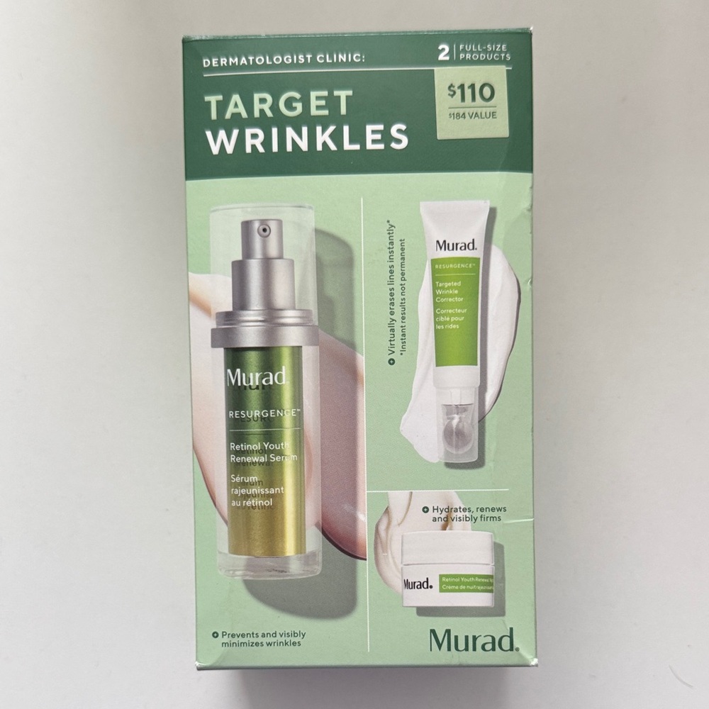 Murad Resurgence Retinol Youth Renewal Serum Set - Green and White